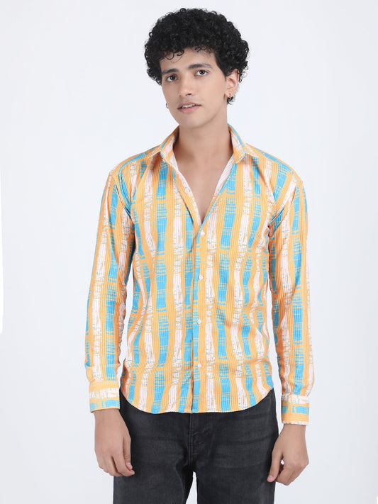 Orange Turkish Weave Shirt