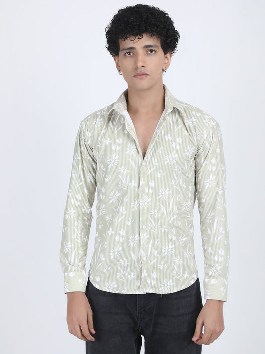 Pista Floral Turkish Weave Shirt