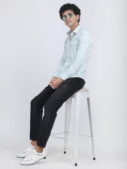 Pista Printed Turkish Weave Shirt