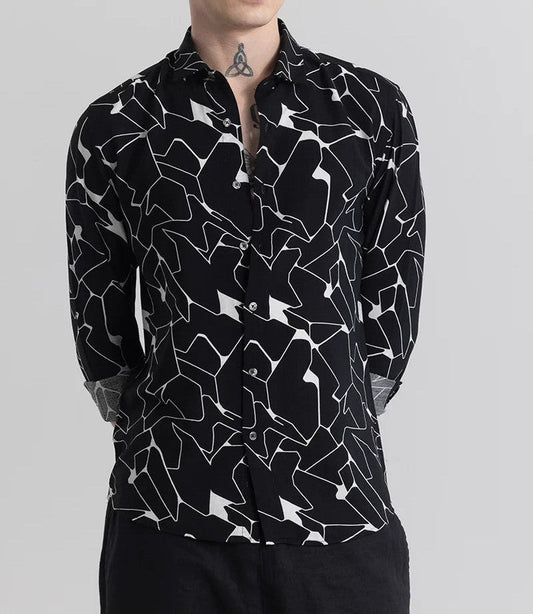 Geoshard Chaotic Black Shirt