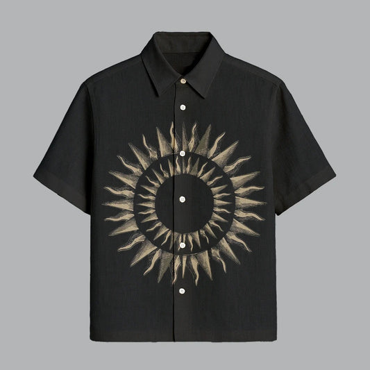 Twilight Black Printed Half Sleeve Shirt