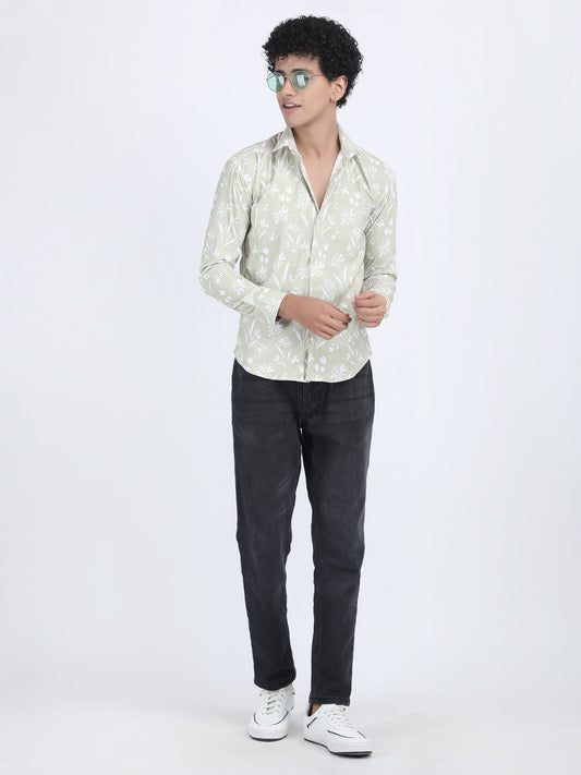 Pista Floral Turkish Weave Shirt
