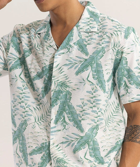 Locust Green Seersucker Shirt