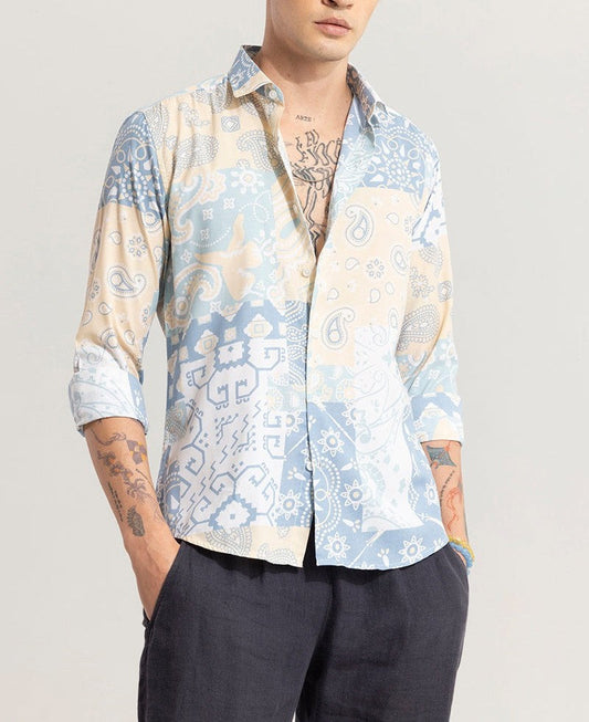 Paisley Patch Yellow Shirt