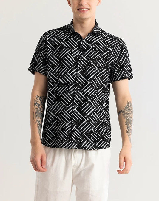 Absyss Abstract Black Shirt