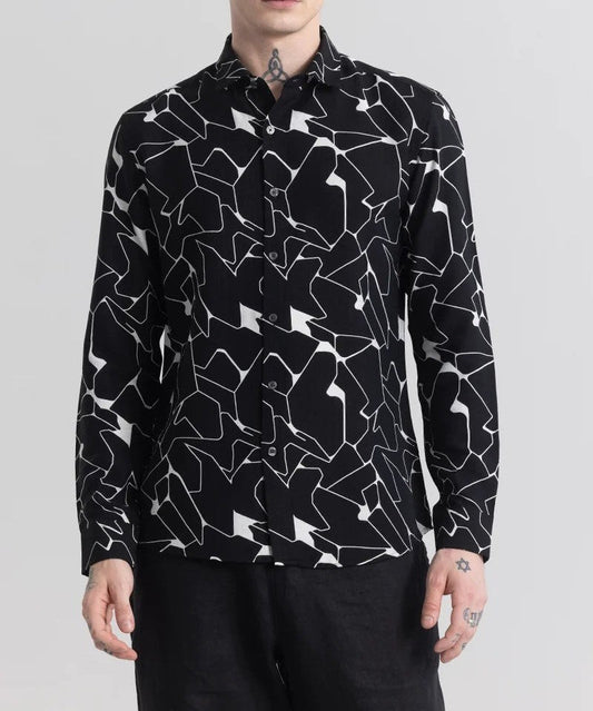 Geoshard Chaotic Black Shirt